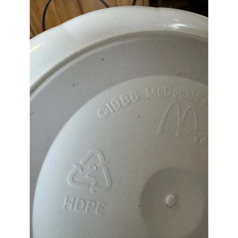 Vintage 1986 McDonalds Halloween Pails Buckets Bat Lid Decoration Lot of 5‎